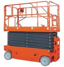 体育馆设备安装中升降平台车的使用