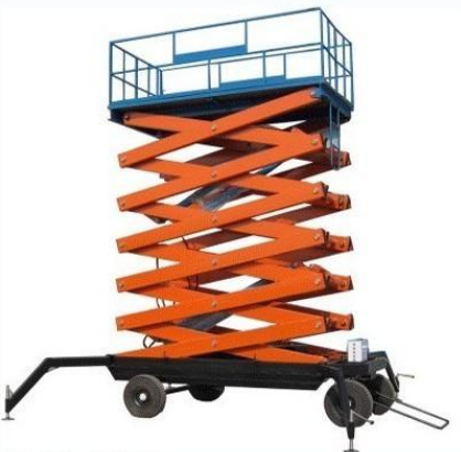 升降平台车助力体育馆设备安装